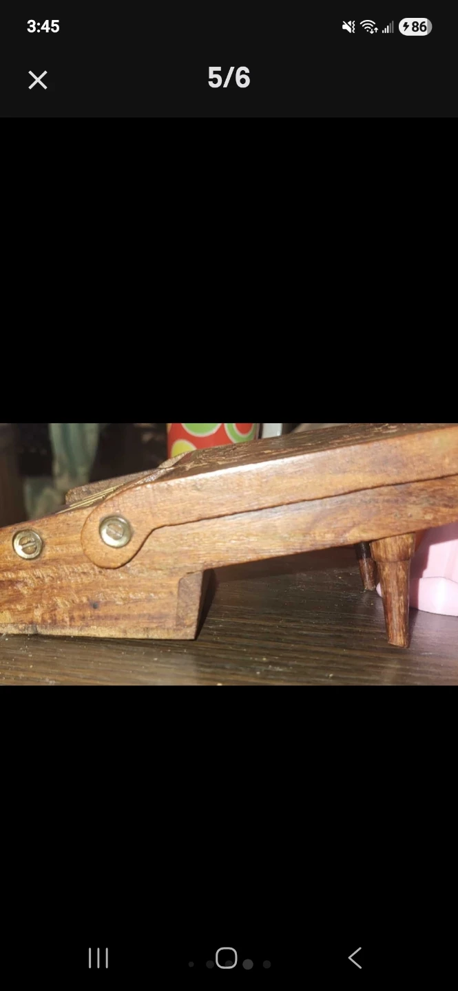 Vintage Hand-Carved Wooden Decorative Box - photo 5