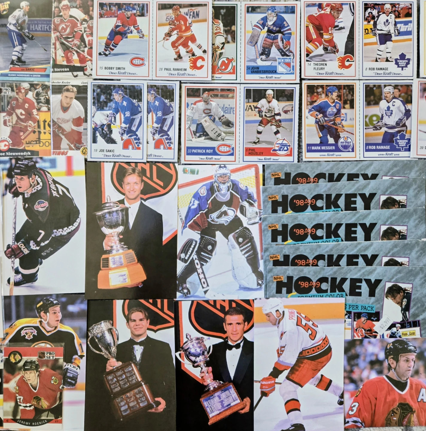 Vintage 89/90's Hickey Memorabilia, Panini, Kraft, Card Lot - photo 3