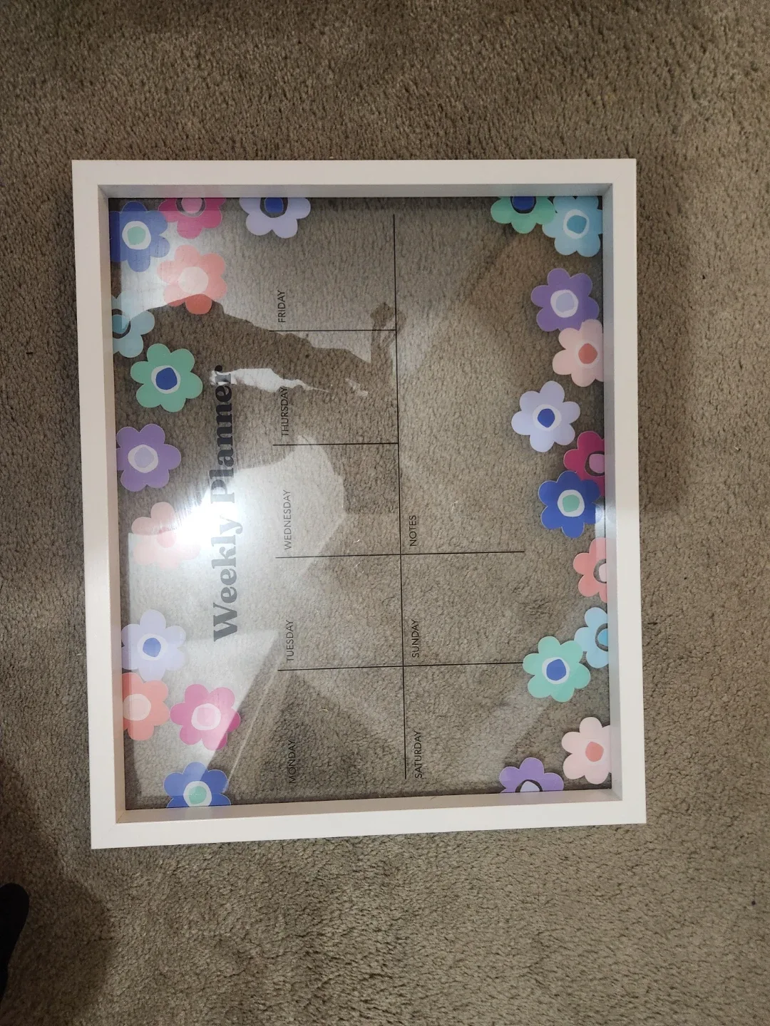 Floral Weekly Planner Board