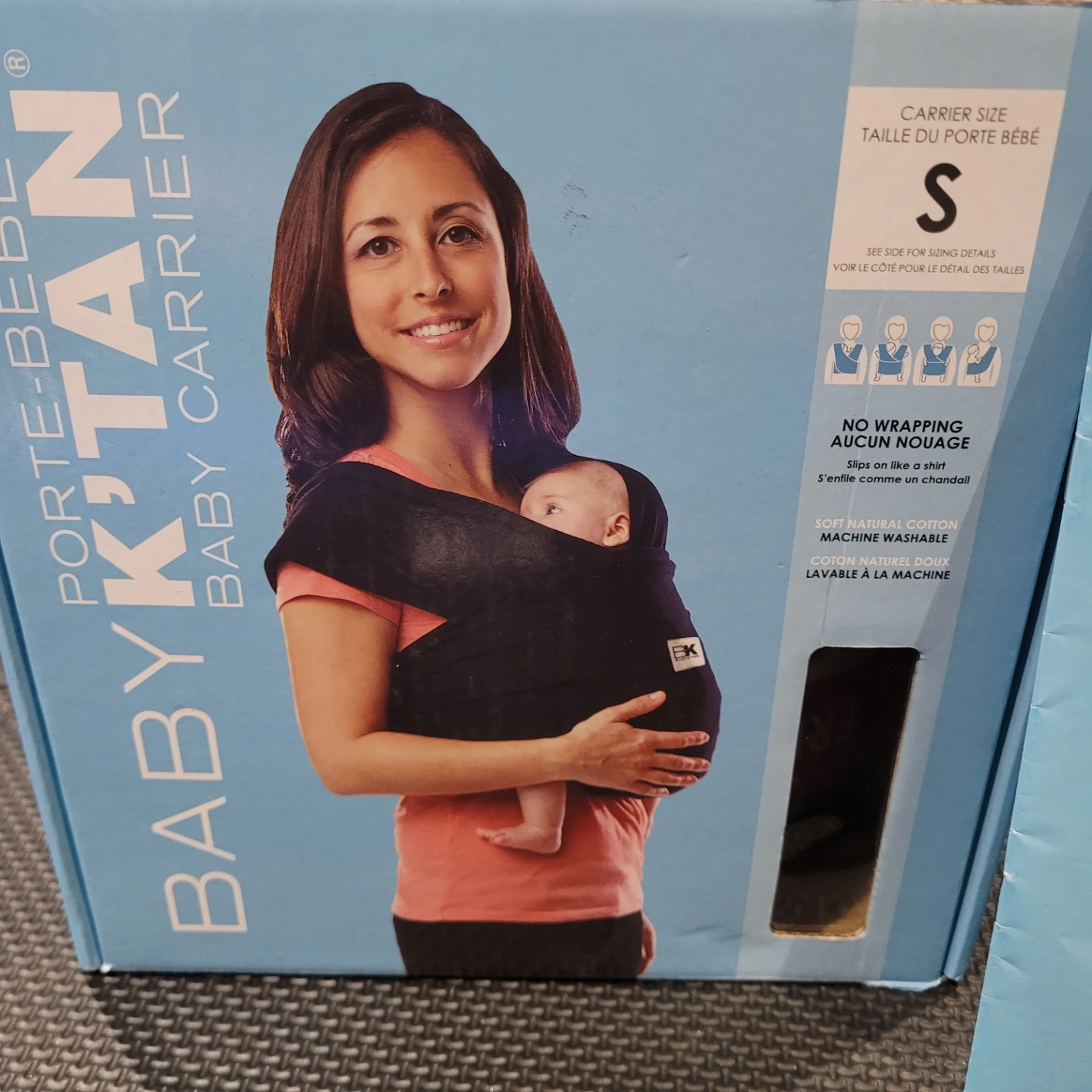 Baby K'tan Baby Carrier - Black - Size S