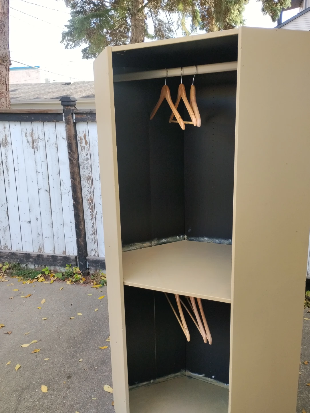 Corner Diamond Wardrobe Unit tan