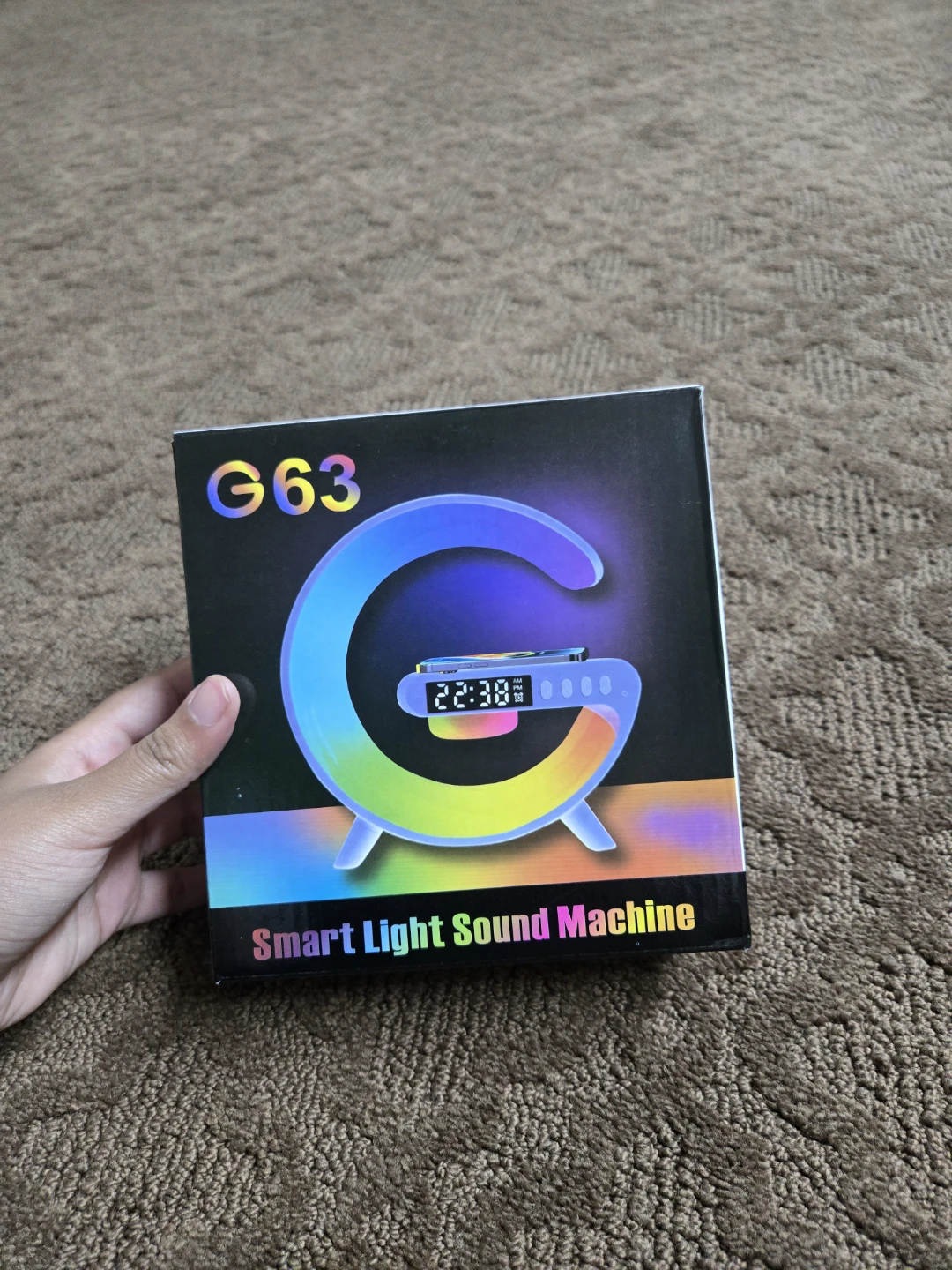 Smart LED Alarm Clock + Wireless Charging + Sound Machine (G63