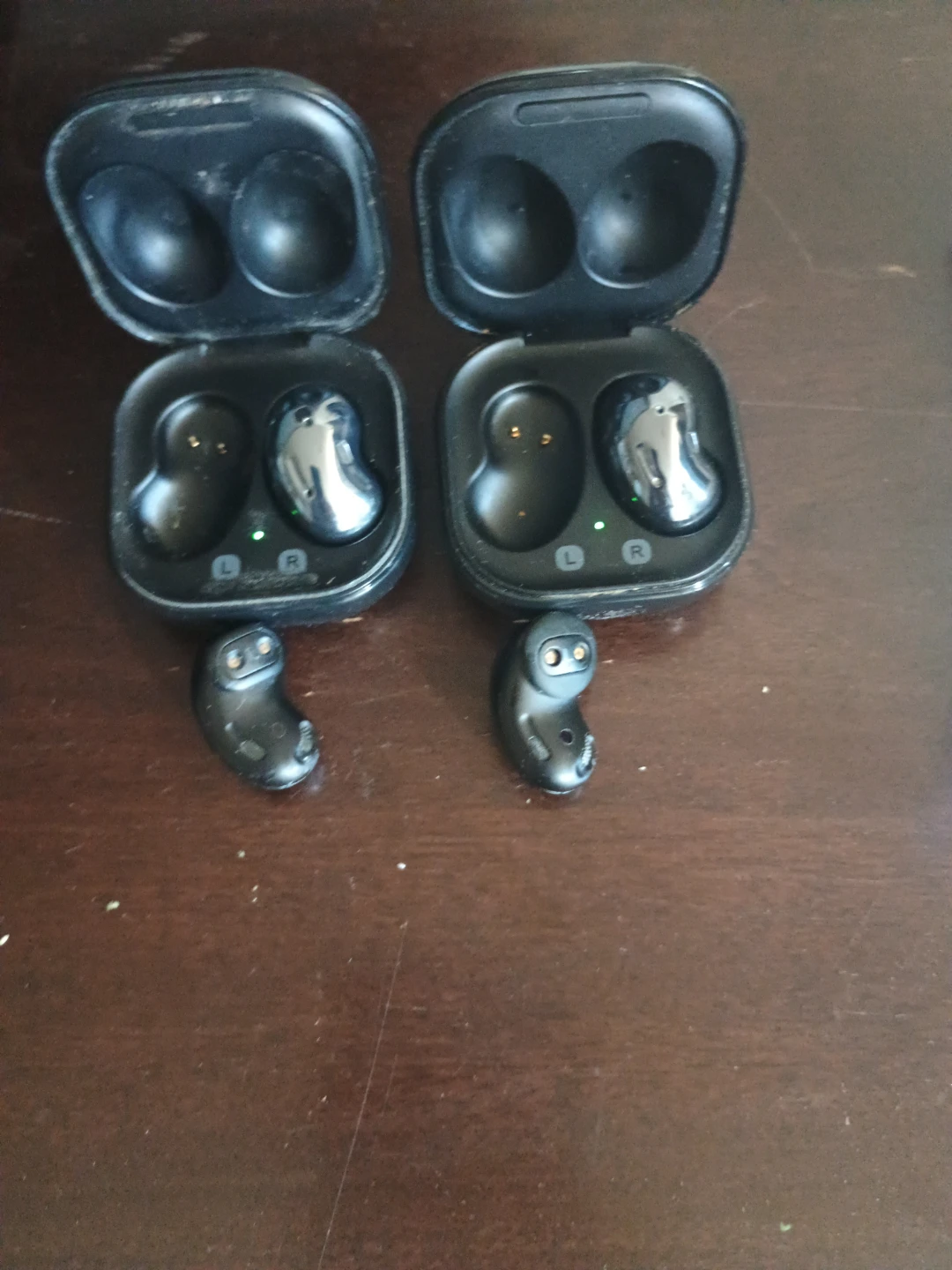 Two Samsung Galaxy Buds Live Charging Cases and Earbuds - photo 2