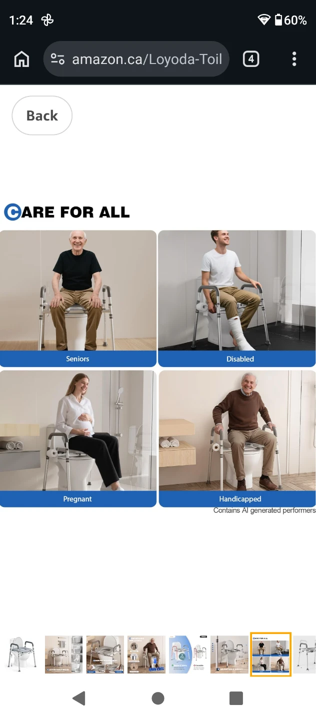 TOILET SEAT RISER , PADDED SEAT FOR SENIORS, 350 LB CAPACITY - photo 4