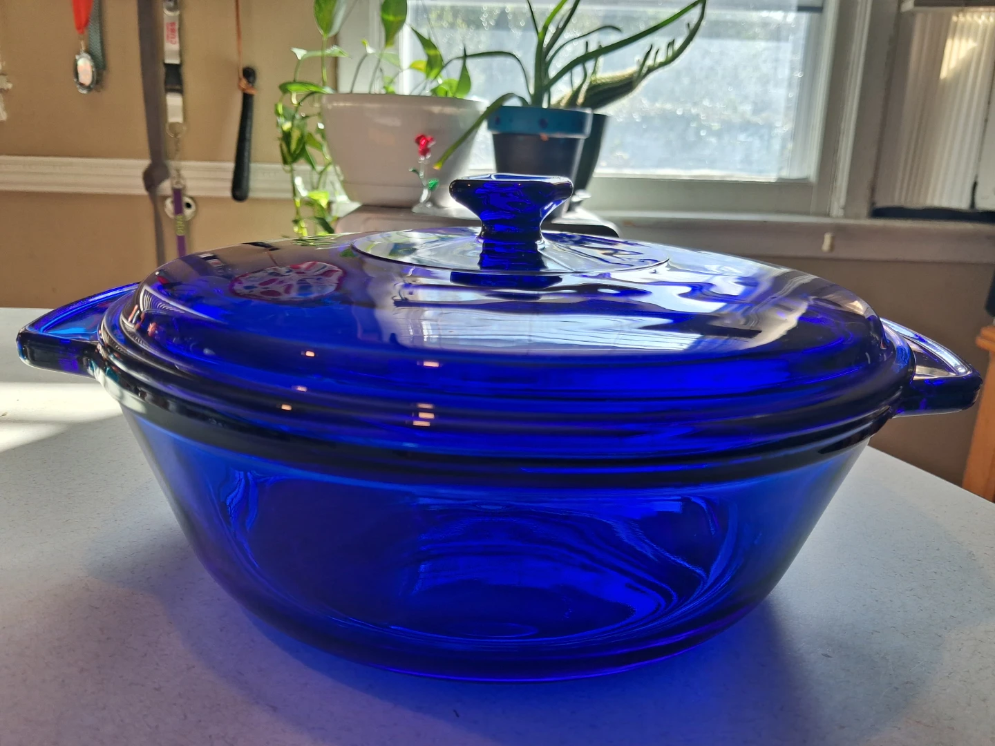 Anchor Hocking Cobalt Blue Glass Casserole Dish