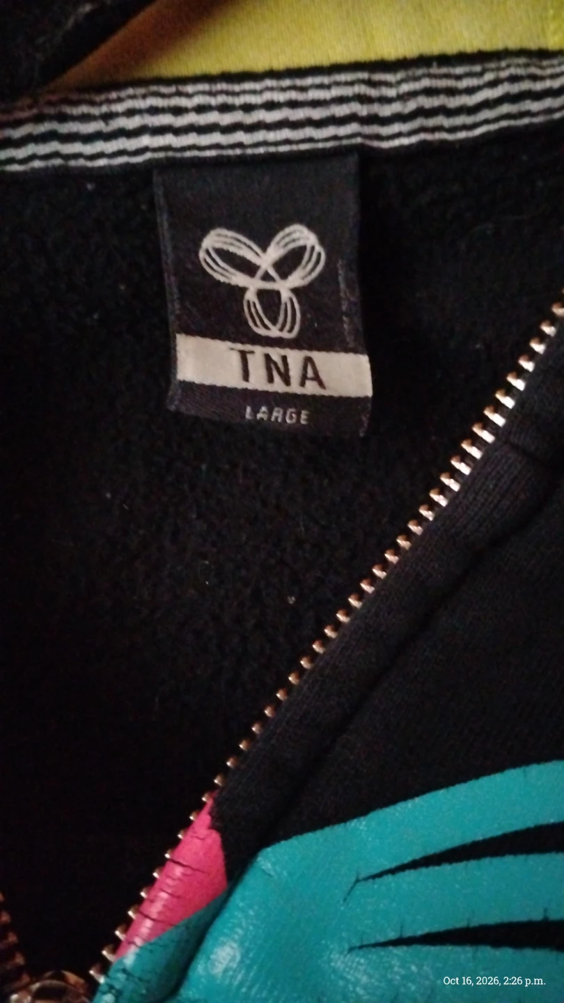 TNA Black Full-Zip Hoodie - photo 2