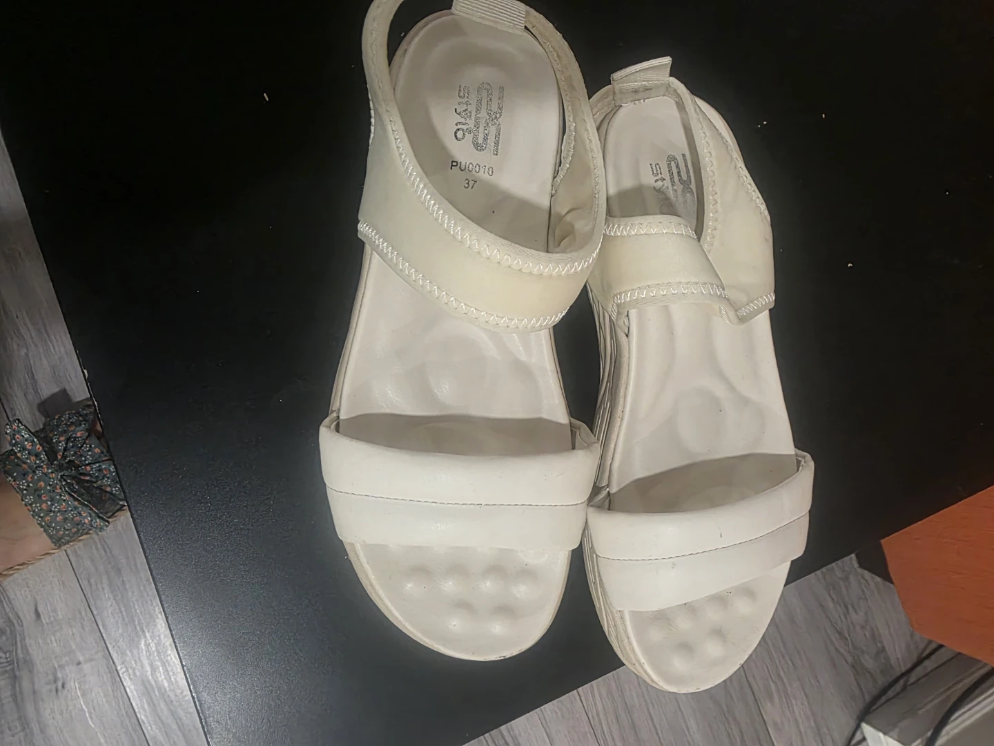 Style White Platform Sandals Size 37 - photo 3