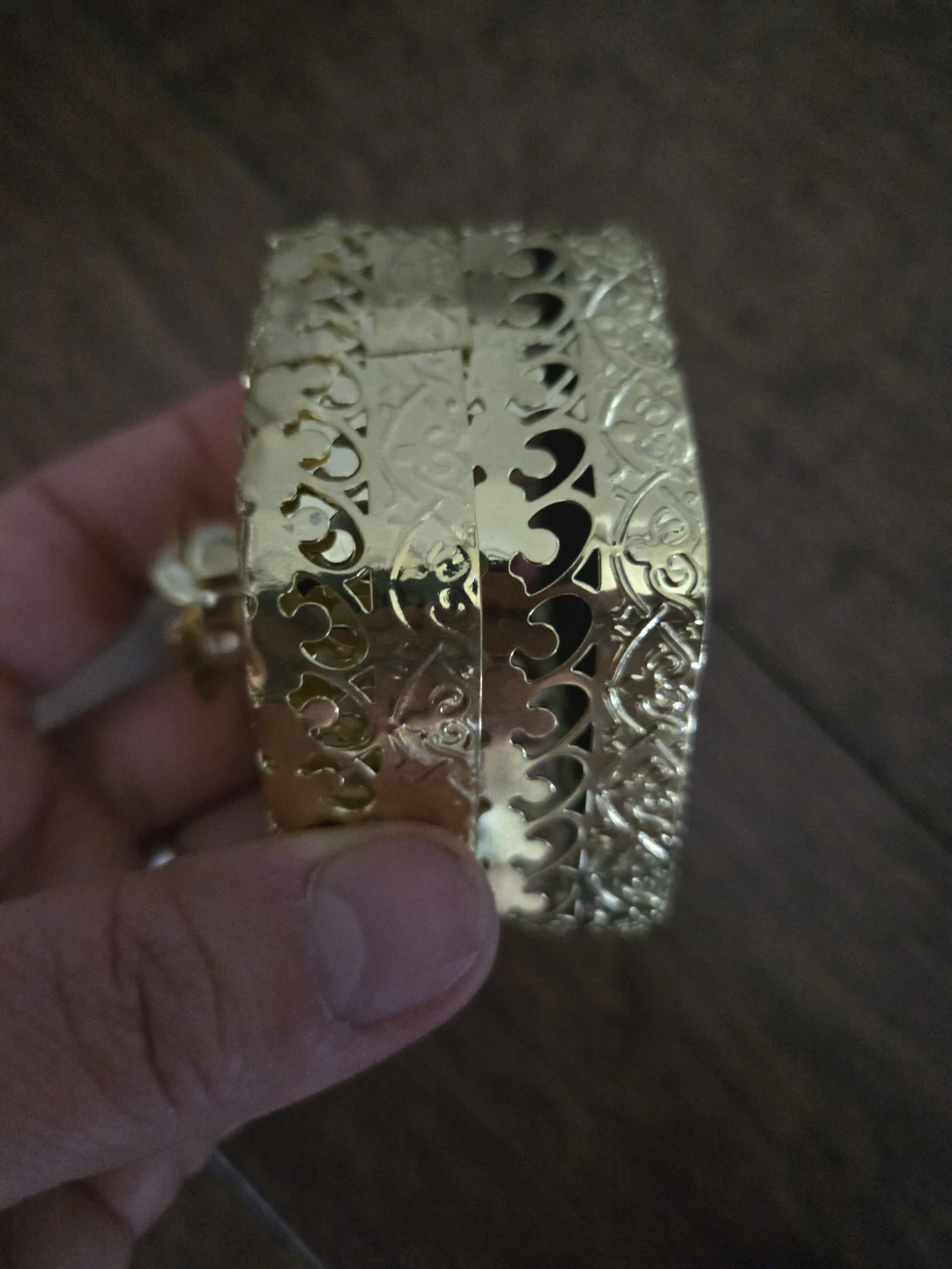 Gold-tone decorative trinket box - photo 2
