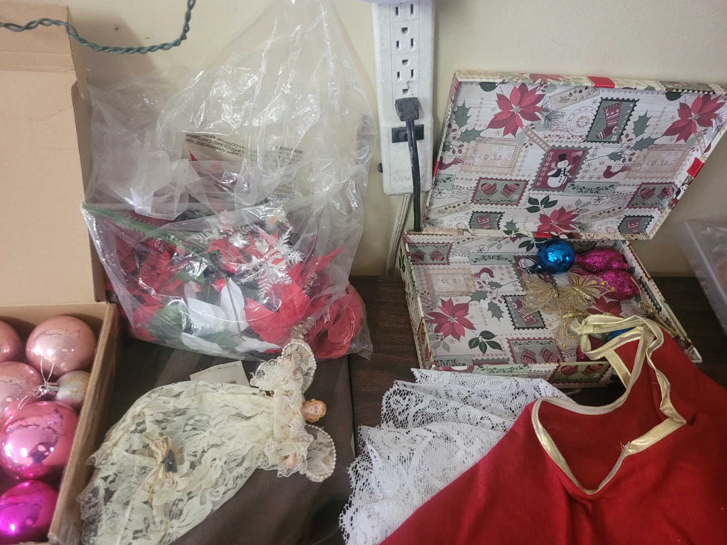 Large Collection of Vintage Christmas Ornaments and Decor - photo 5