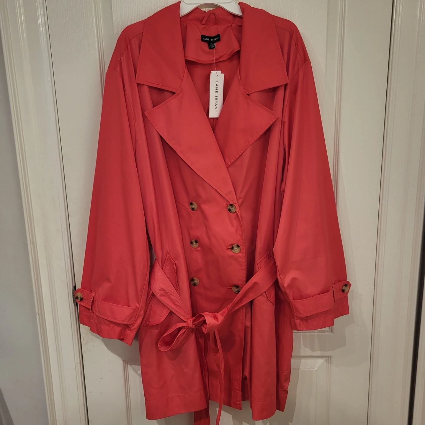 Lane Bryant Pink Trench Coat