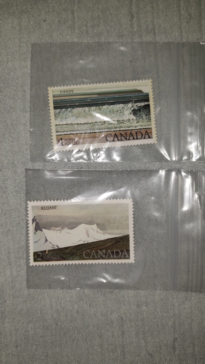 Two Vintage Canadian Postage Stamps