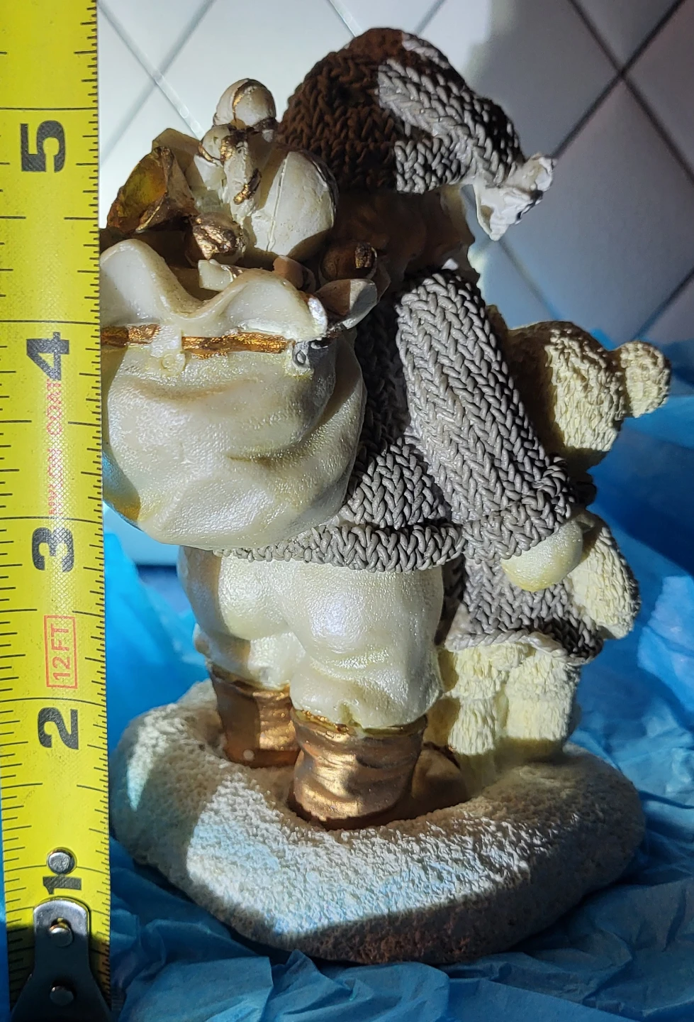 Santa Claus and Teddy Bear Figurine - photo 2