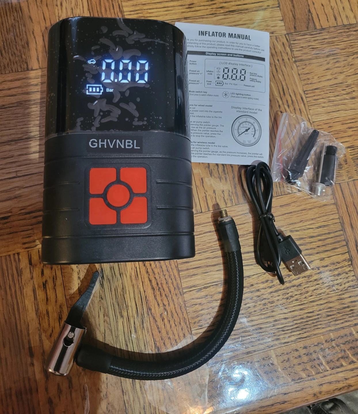 Brand new Portable Car/bike Tire Inflator Air Pump - photo 2