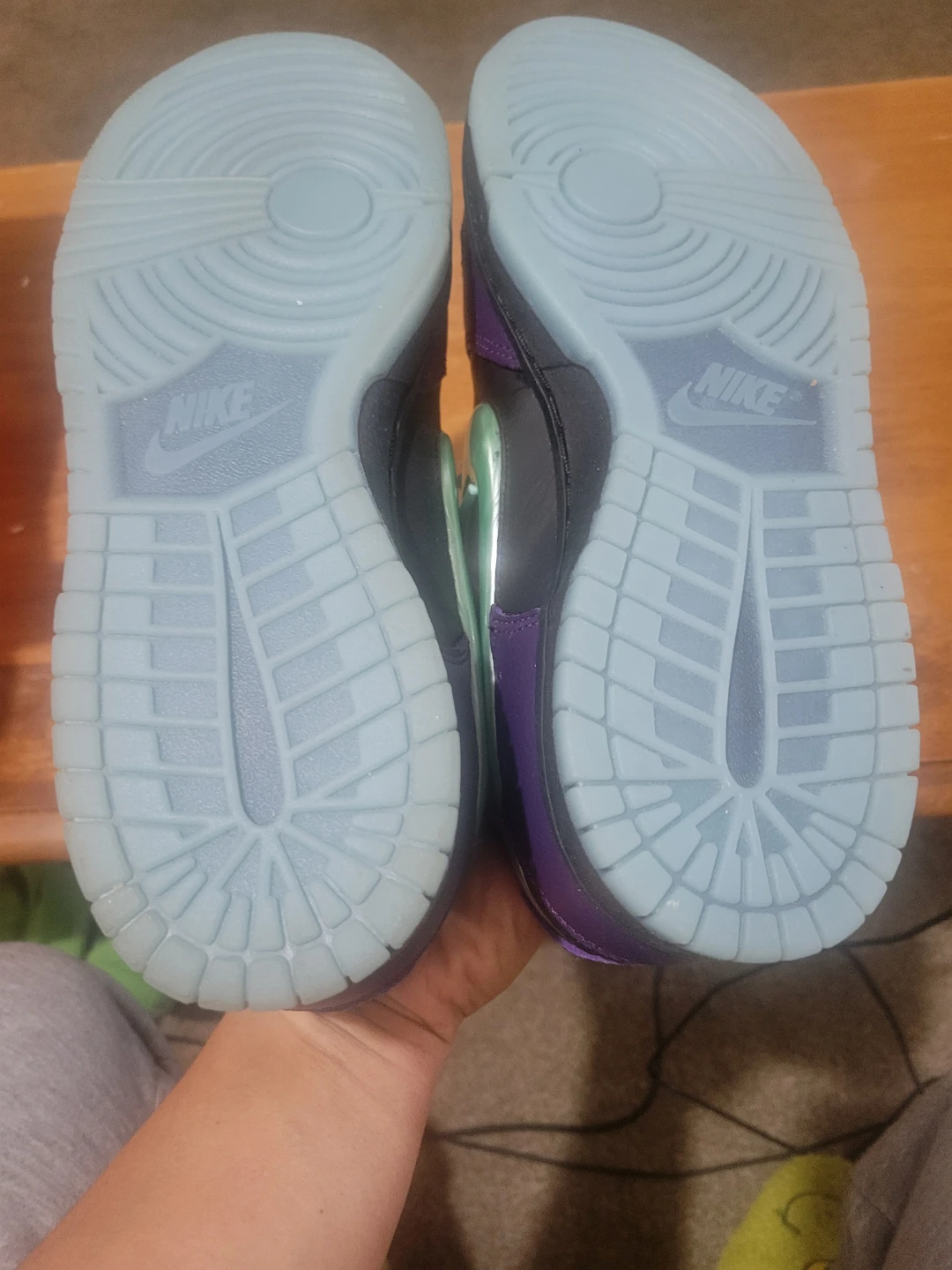 Nike Dunk Low Purple and Black Sneakers - photo 4