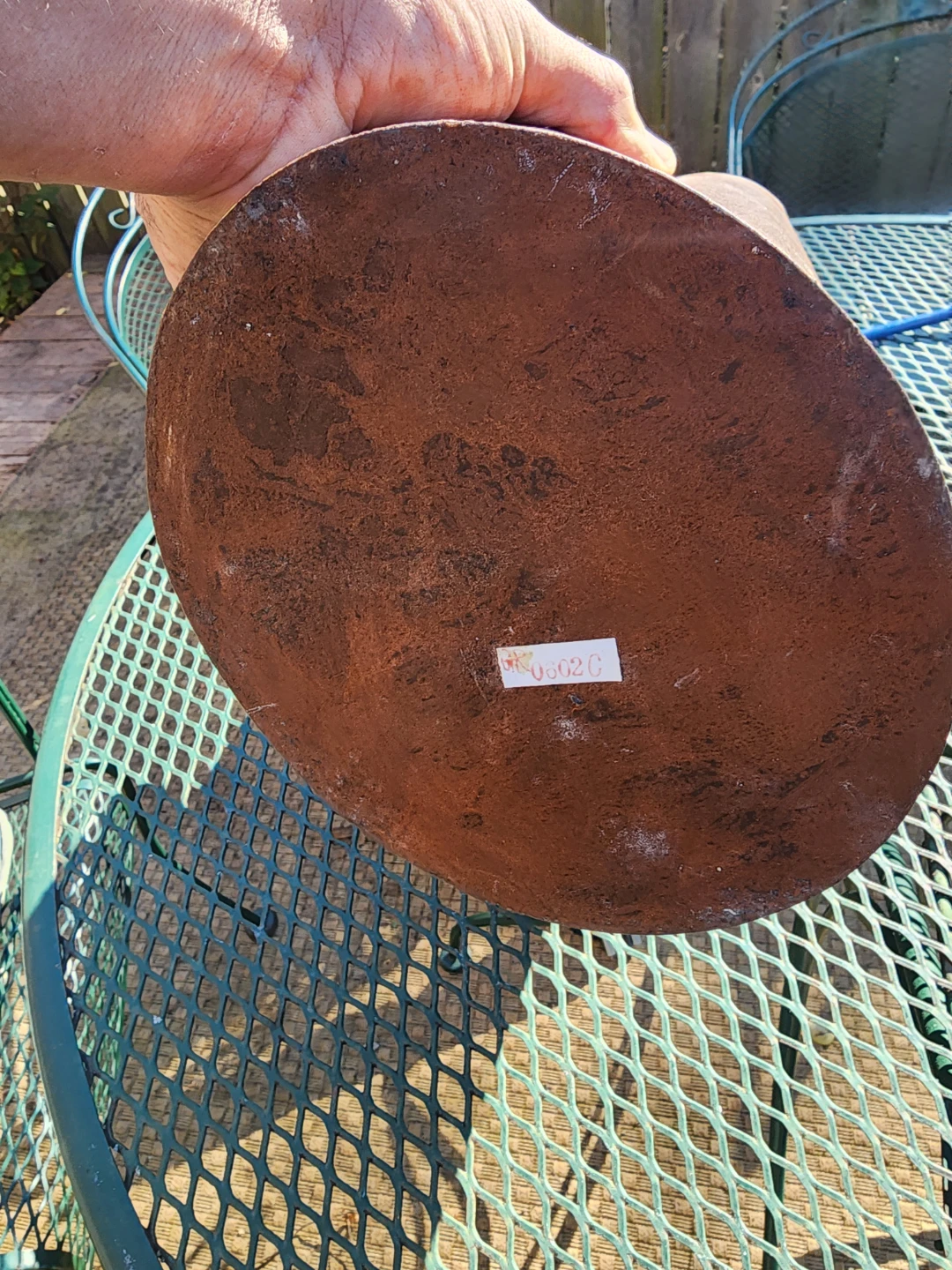 Rustic Copper Metal Decorative Flower Vase - photo 2