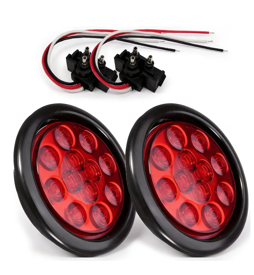 4-inch Round LED Trailer Tail Lights