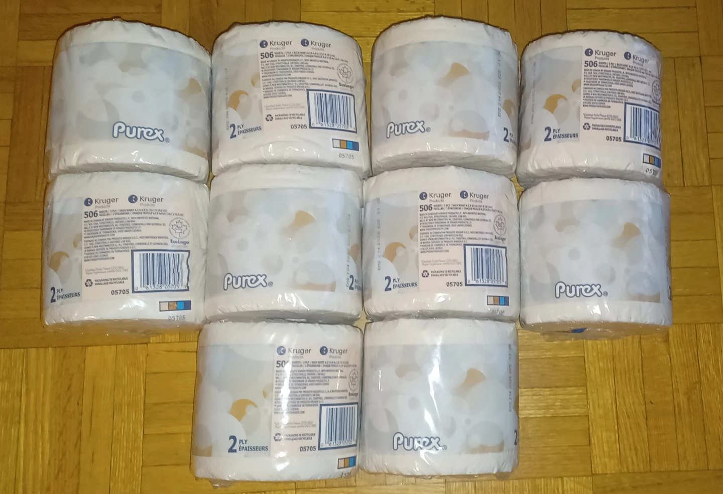 17 Pack Purex 2-Ply Toilet Paper Rolls - Individually Wrapped