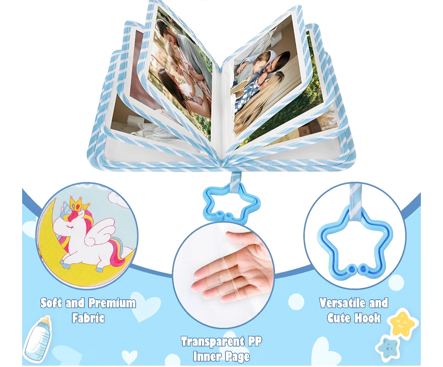 New Baby My First Photo Book - Unicorn Blue - photo 4