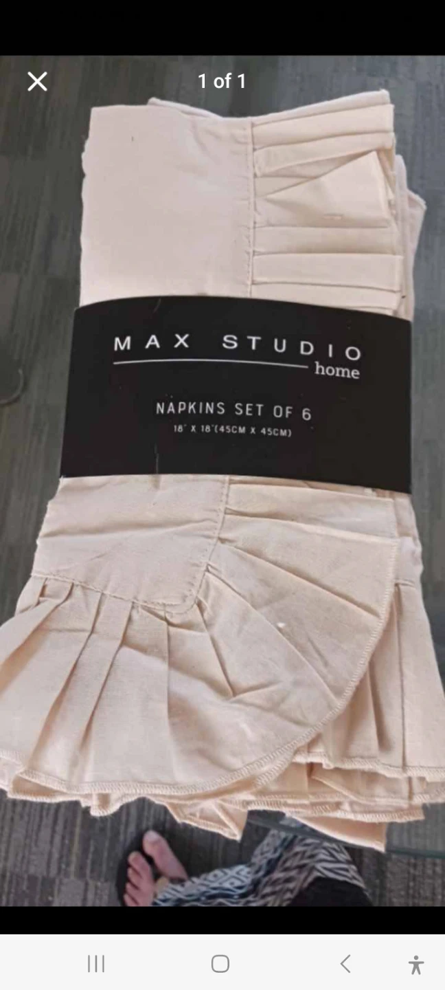 Max Studio Home Napkin Set of 6