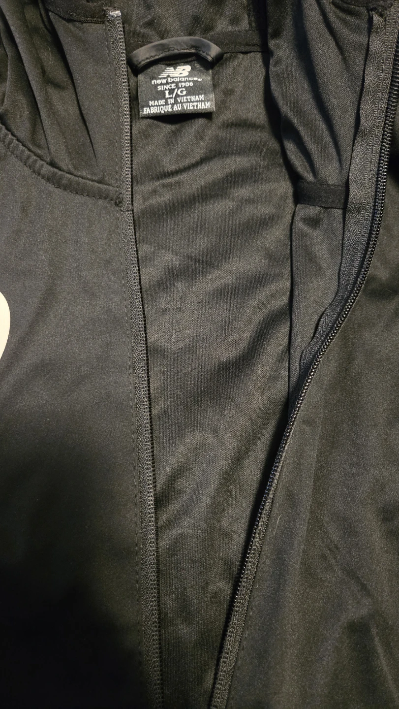 New Balance Black Full-Zip Hoodie