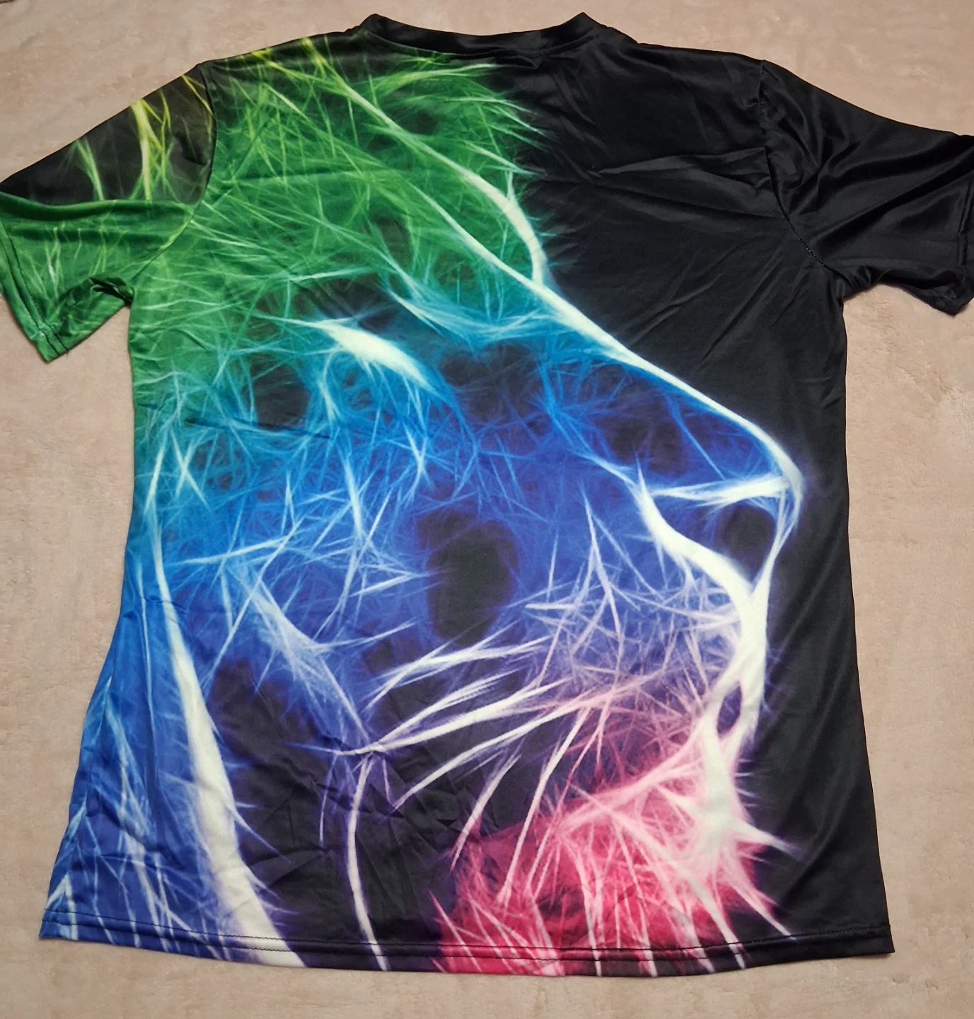 Neon Lion Graphic T-Shirt - photo 3
