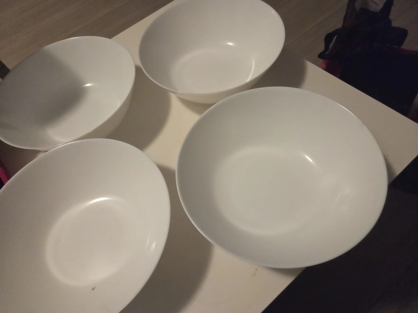 Set of 4 White Cereal Bowls - photo 4