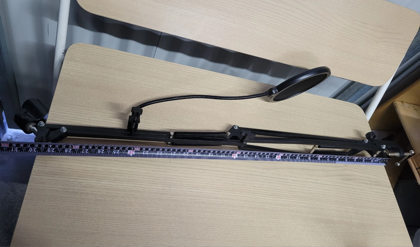 Adjustable Microphone Boom Arm Stand with Pop Filter - photo 3