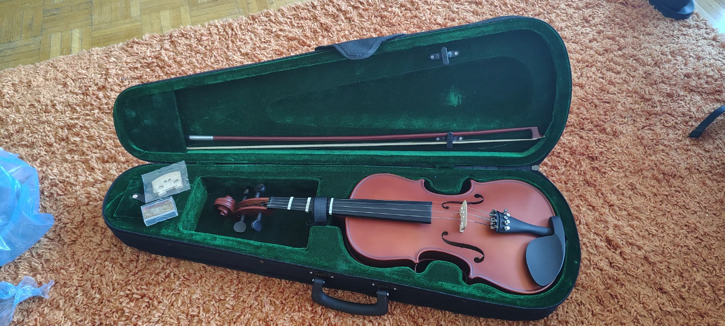 Violin with Case and Bow - photo 2