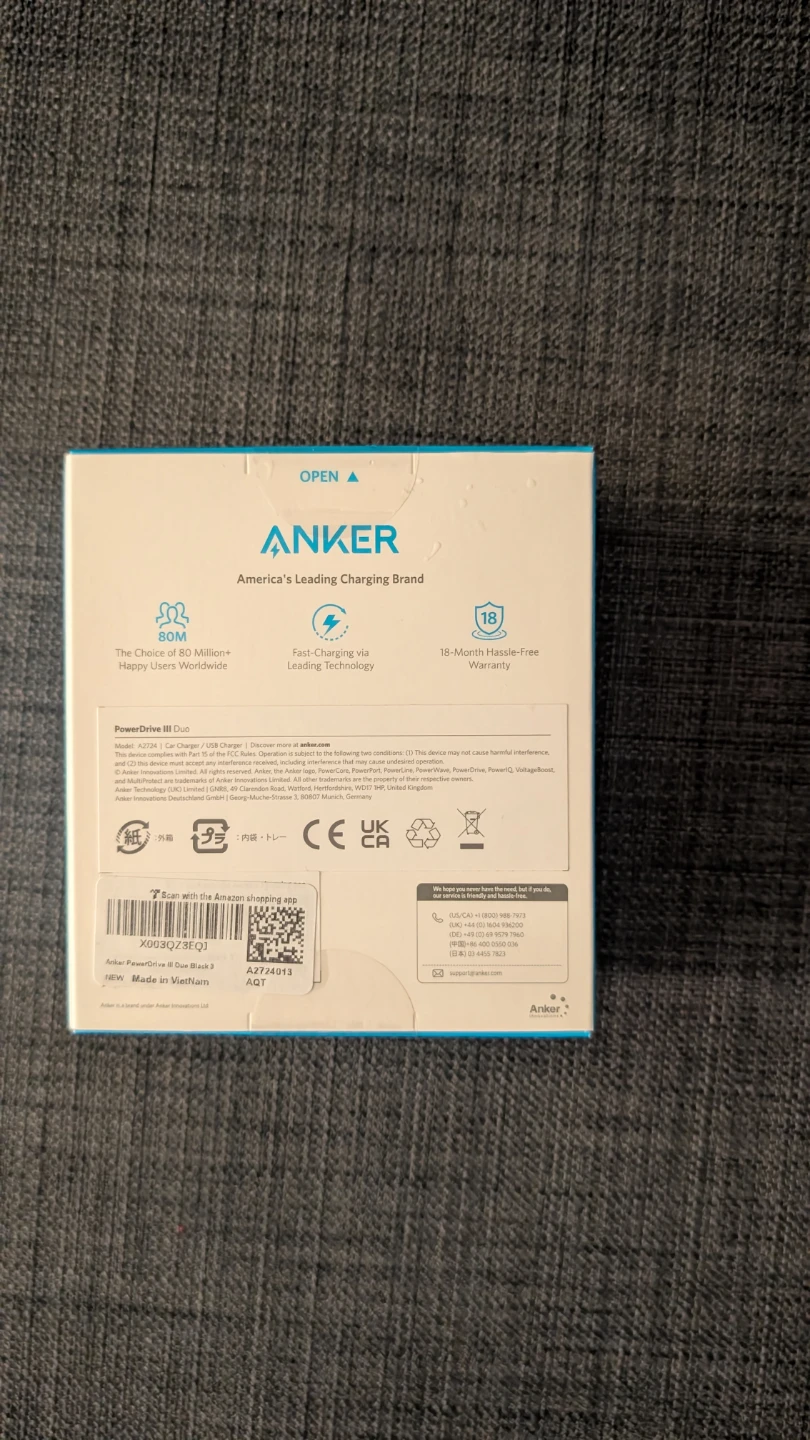BNIB - Anker PowerIQ Duo Car Charger - photo 2