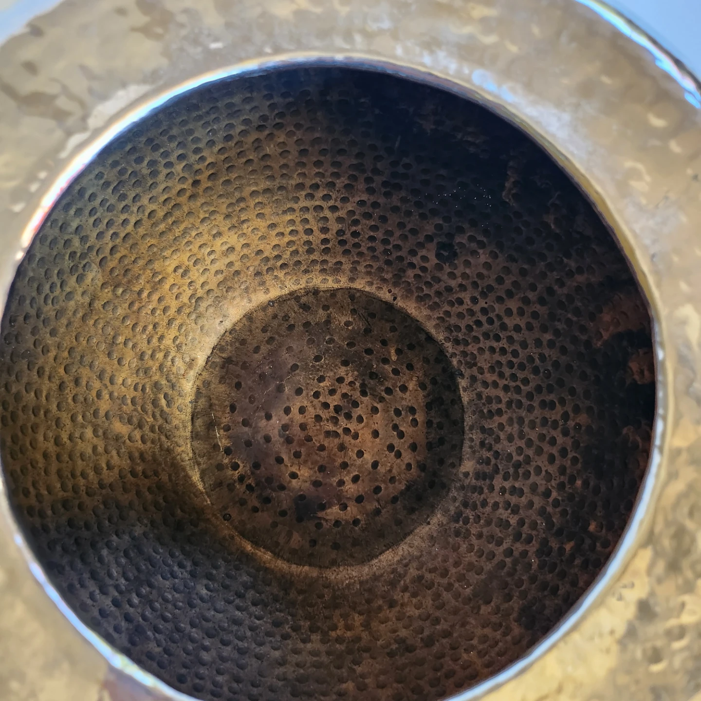 Hammered Metal Decorative Bowl - photo 2