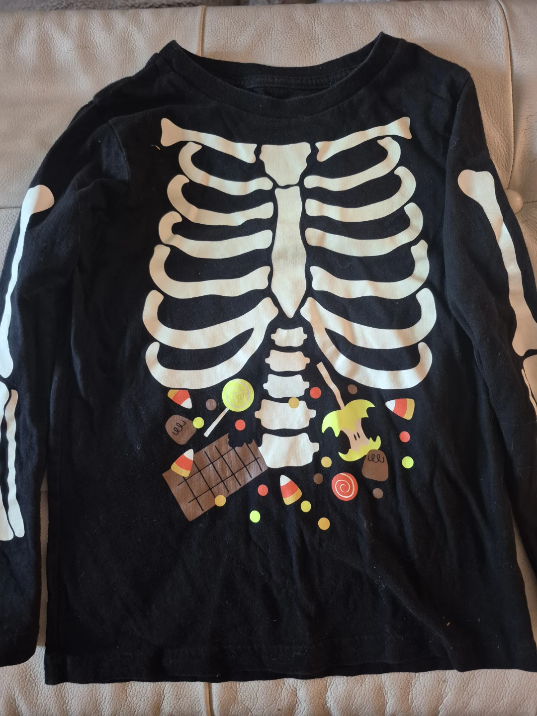 Halloween Shirt 5T Skeleton Long Sleeve
