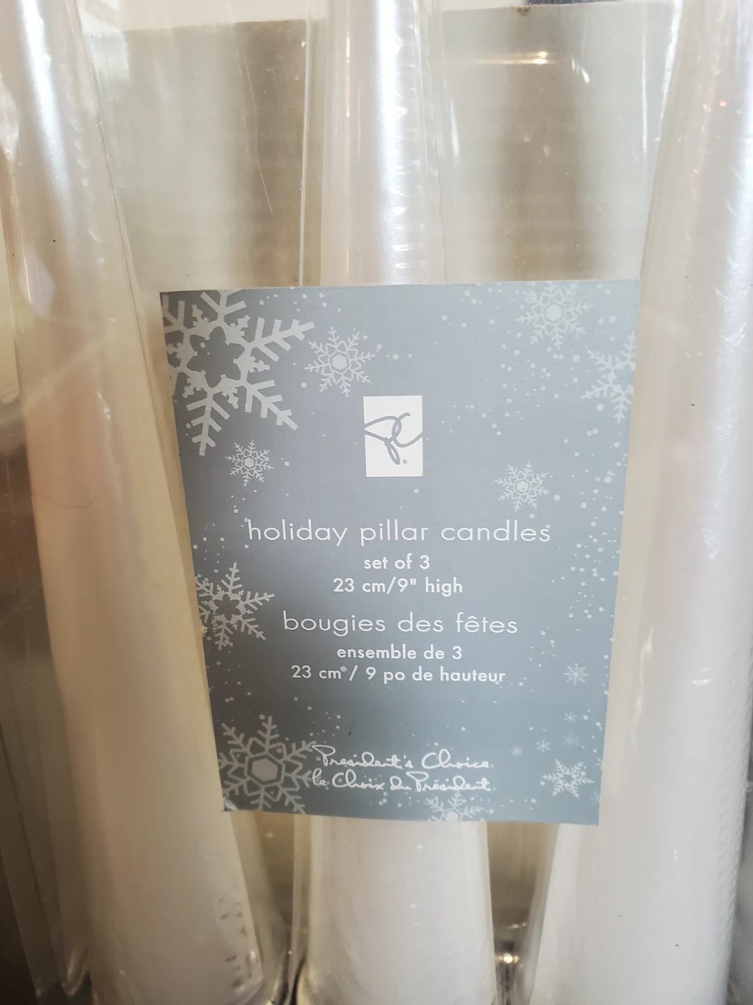 Vintage President's Choice Holiday Pillar Candles - photo 4