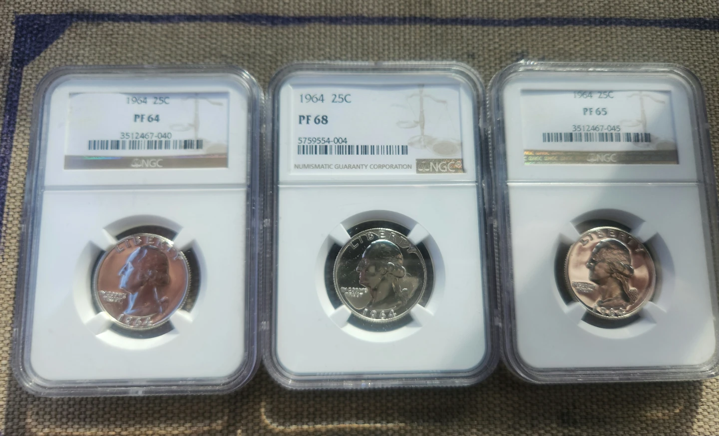 Collection of 20 ngc graded silver quarters and half 90% silver - photo 4