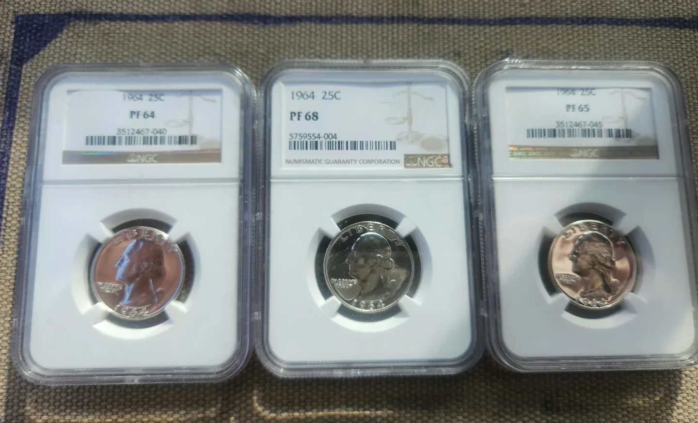 Collection of 20 ngc graded silver quarters and half 90% silver - photo 4
