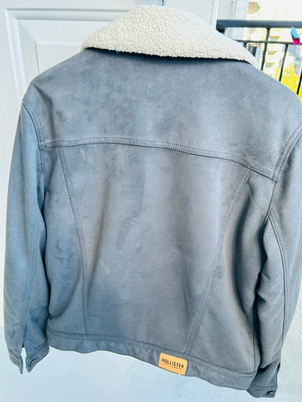 Hollister Sherpa-Lined Faux Suede Jacket - photo 3