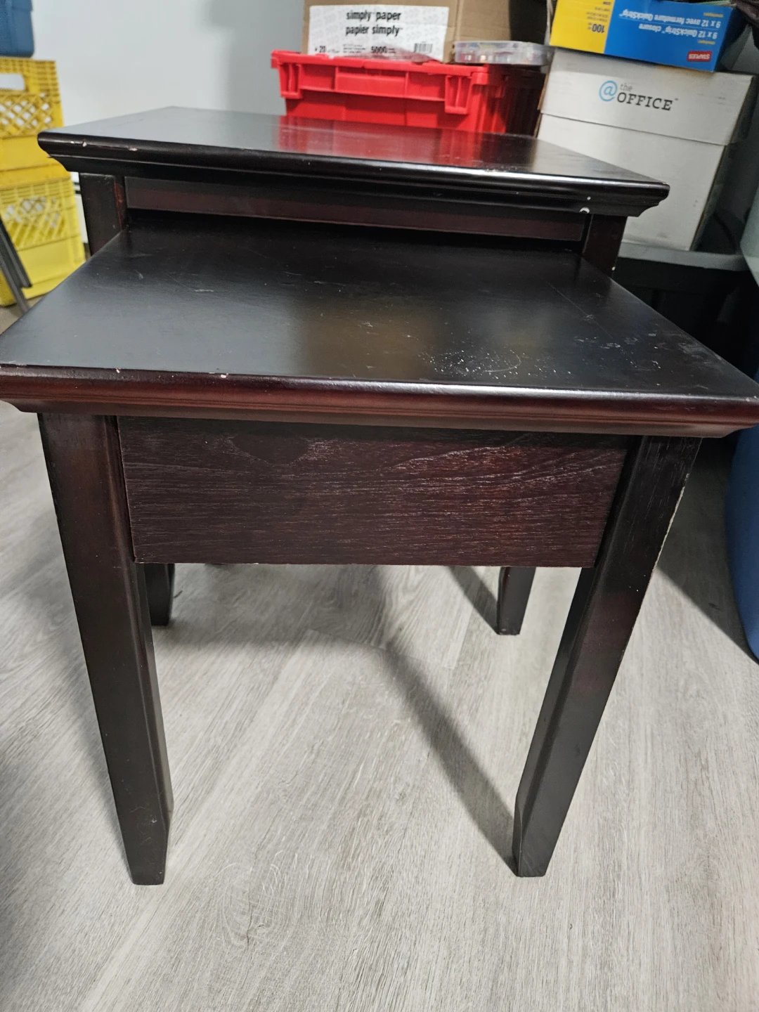 Dark Wood Nesting Tables