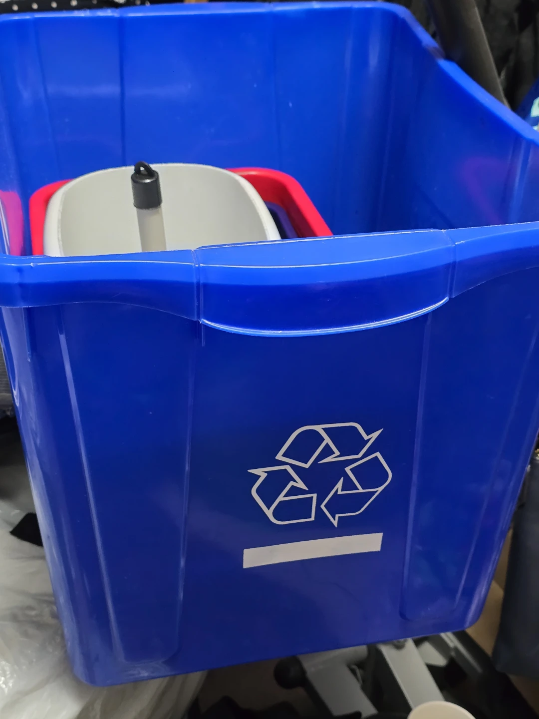 Home Depot Blue Recycling Bin Large