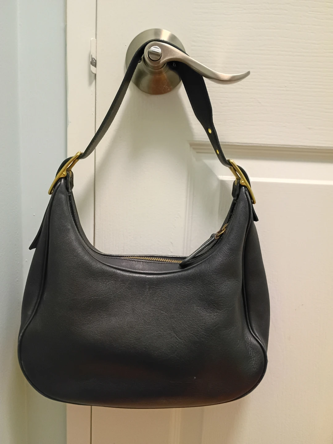Black Coach Leather Handbag