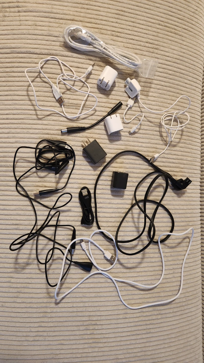 Assorted Cables and Power Adapters