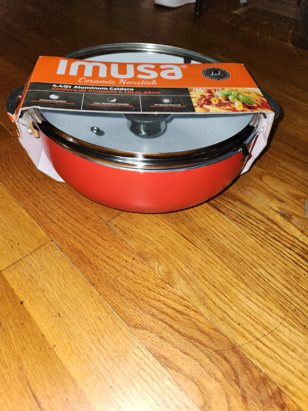 Imusa 4.4Qt Ceramic Nonstick Aluminum Caldero