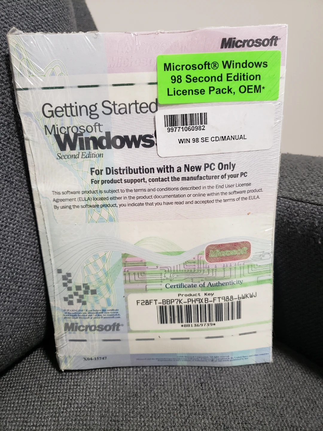 Microsoft Windows 98 Second Edition License Pack - photo 2