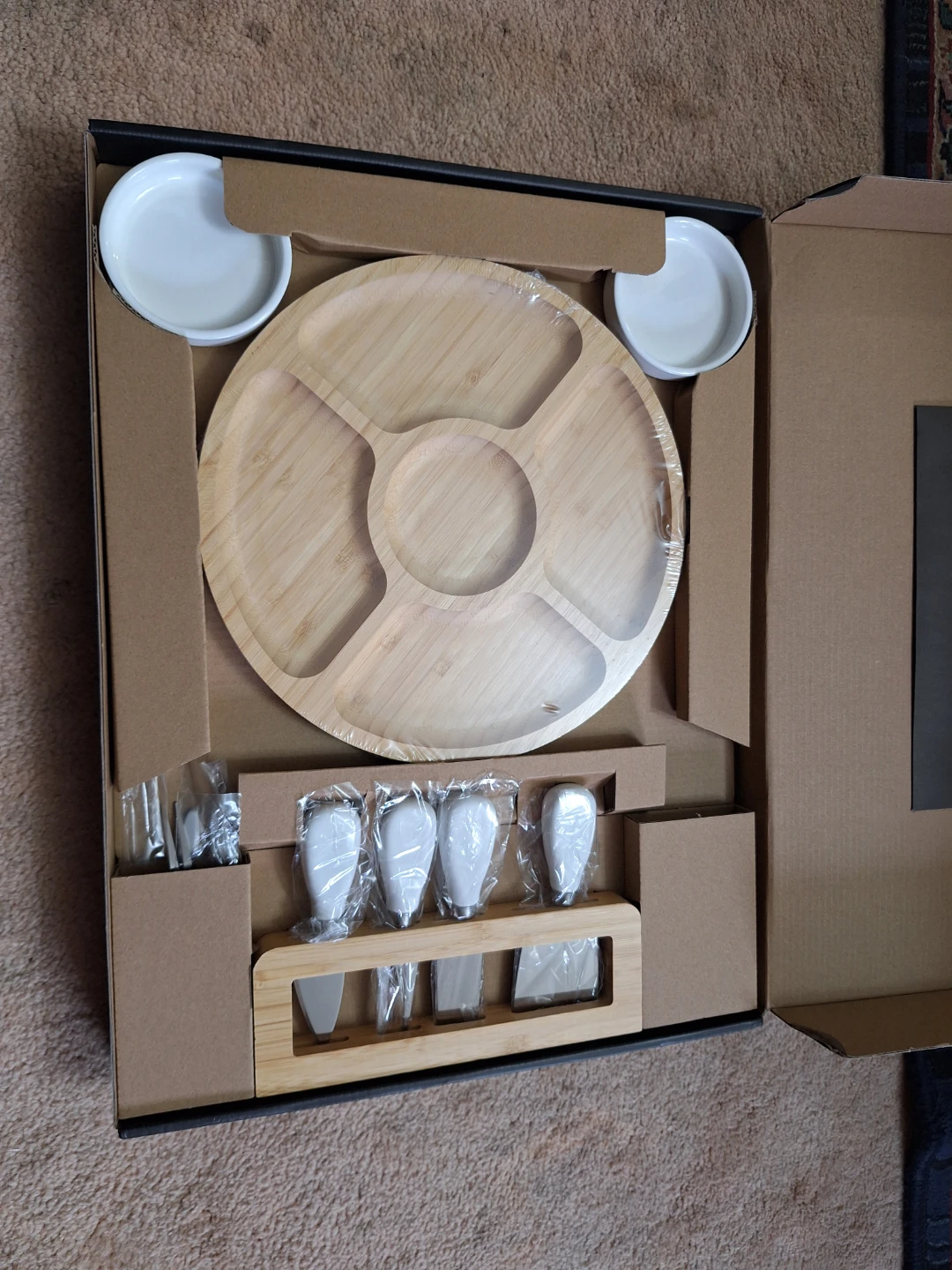 Smirly Cheese Board and Charcuterie Set