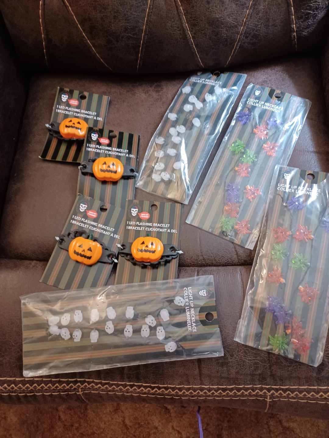 Halloween LED Flashing Bracelets and Light Up Necklaces