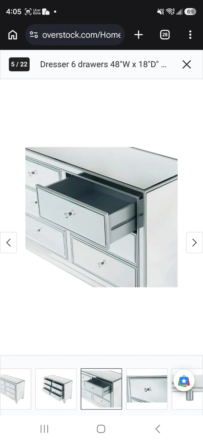 Indigo Home 6-Drawer Mirrored Dresser - photo 4