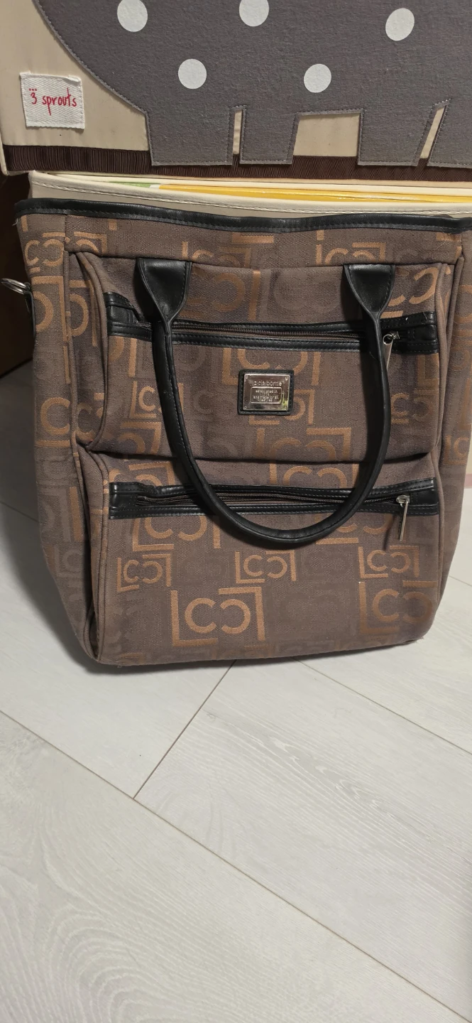Liz Claiborne patterned tote bag