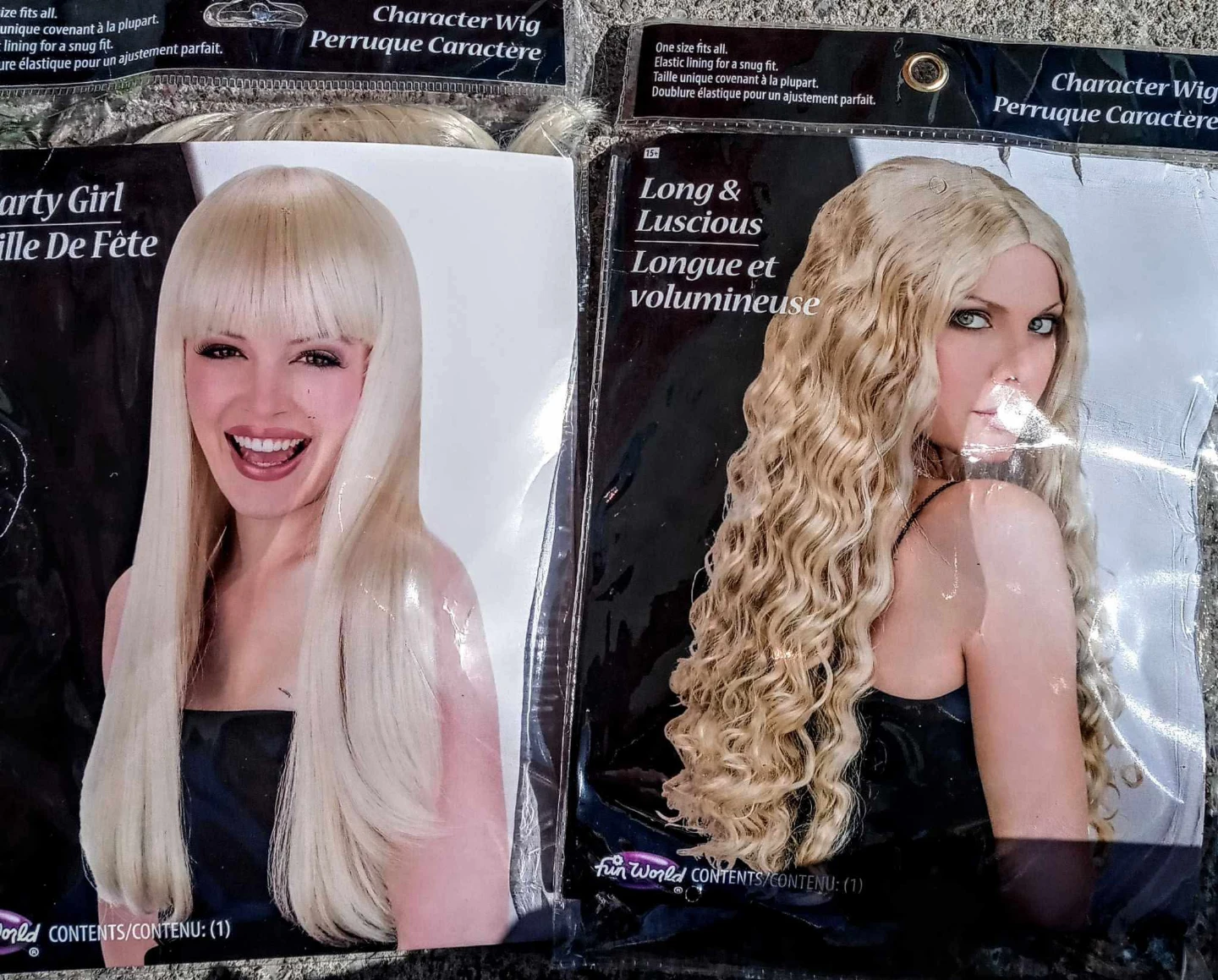 Blonde wigs