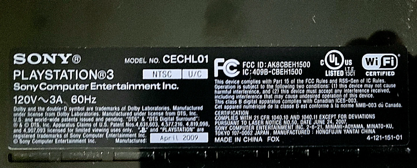 PS3 CECHL01 80 GB - photo 2