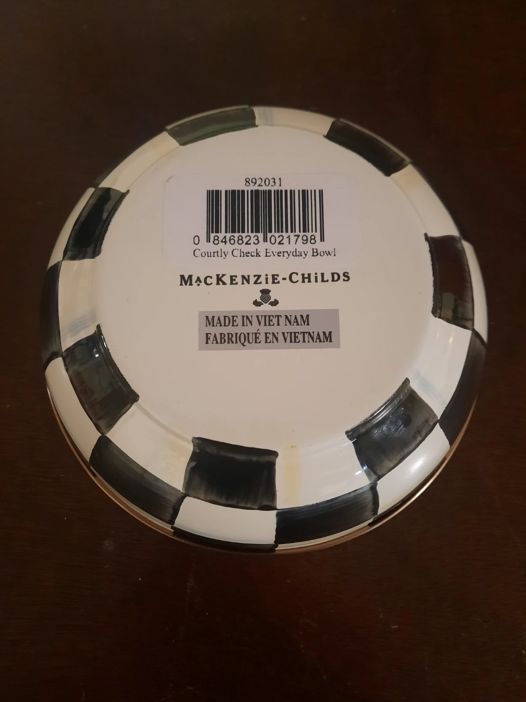 MacKenzie-Childs Courtly Check Everyday Bowl - photo 2