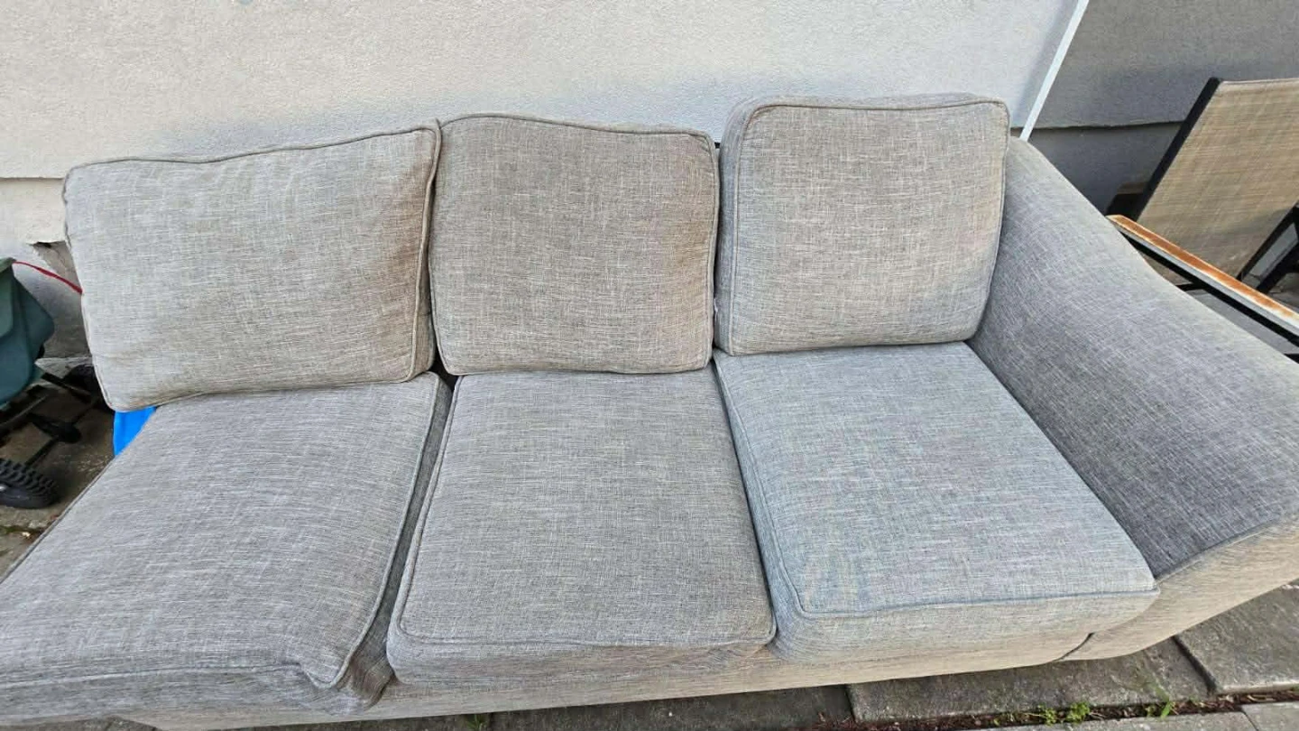 Urgent sell negotiable Grey Fabric Three-Seat Sofa - photo 4