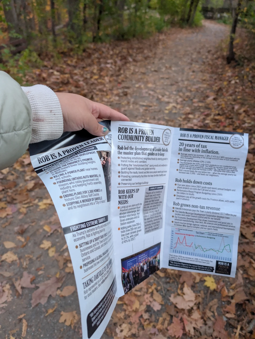 Rob Burton Re-election Campaign Pamphlet - photo 2